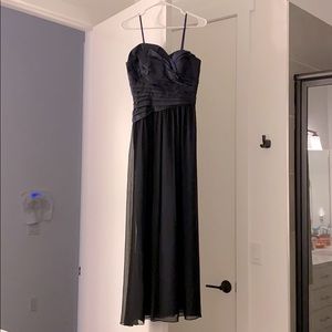 Strapless Asymmetrical Formal Dress